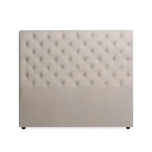 Tête De Lit Capitonnée Constance 140cm Tissu Beige