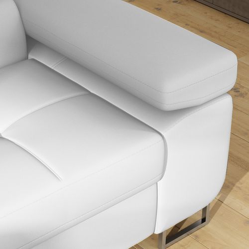 Canapé D'angle Droit Convertible Marius Blanc