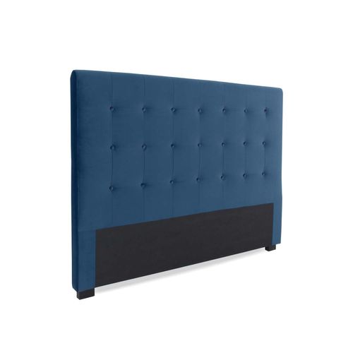 Tête De Lit Capitonnée Premium Velours 160cm Bleu