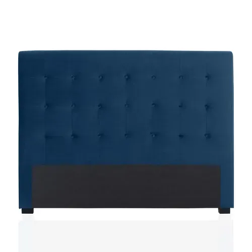 Tête De Lit Capitonnée Premium Velours 160cm Bleu