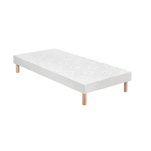 Sommier tapissier 90 x 190 cm MERINOS IMBATTABLE FERME vue 3/4