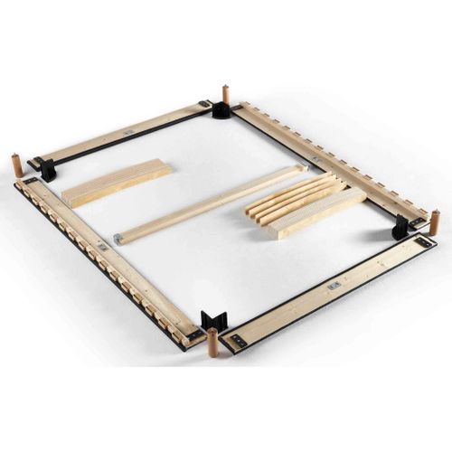 Sommier Déco En Kit à Lattes Tapissier Gris 90x200