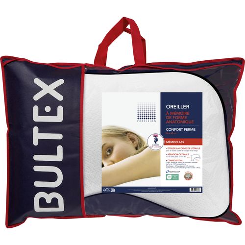 Oreiller ergonomique 60x40 cm BULTEX MEMOCLASS