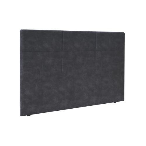 Tête de lit gris nuage L.180cm EPEDA BIEN-ETRE microfibre vue 3/4
