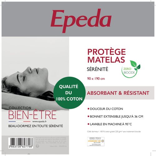 Protège matelas 90x190 cm EPEDA SERENITE
