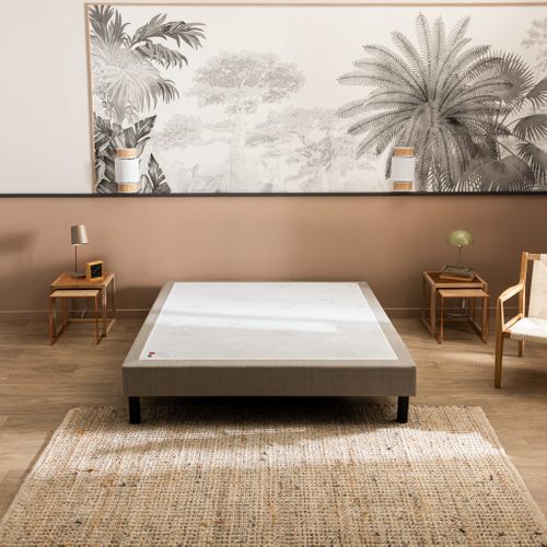 Sommier Confort Médium Nature Chiné Naturel 90x190