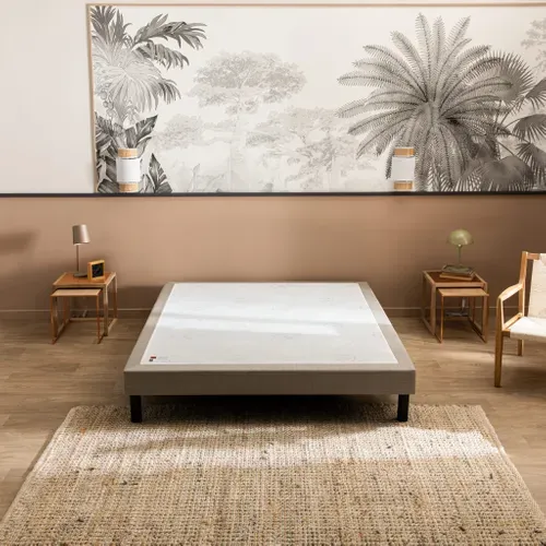 Sommier Confort Ferme Nature Chiné Naturel 2x90x200