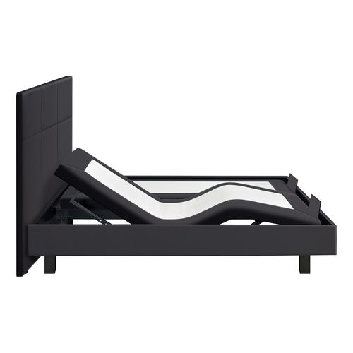 Sommier relaxation 2x80x200 cm EPEDA ZEN PU chocolat