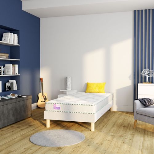 Matelas mousse 90x190 cm MERINOS ADMIRABLE ép.15 cm