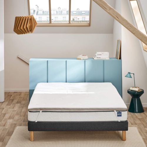 Surmatelas Mémoire De Forme 5 Cm Moelleux  Memopower Soutien Mi-ferme 140x190 - 2 Personnes - Accuei
