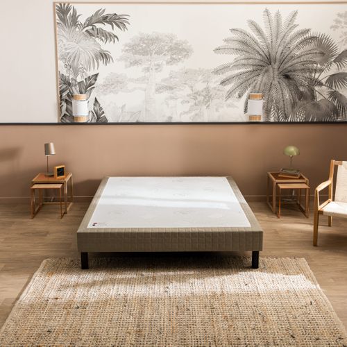 Sommier Confort Médium Nature Jean Gris Foncé 80x200