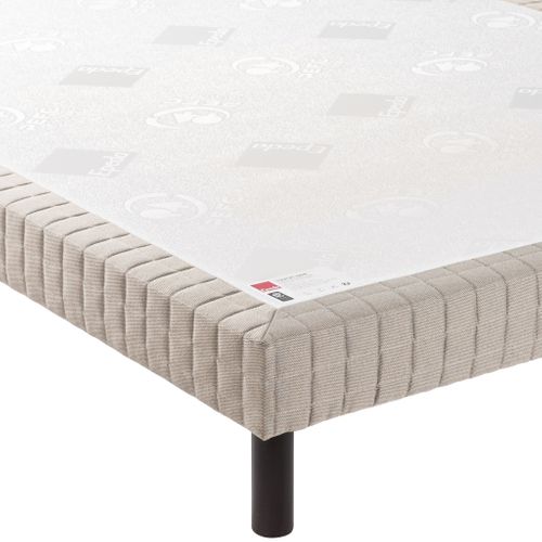 Sommier Confort Médium Nature Jean Gris Foncé 80x200