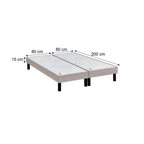 Sommier 2x80x200 cm EPEDA BOMBA FERME 3