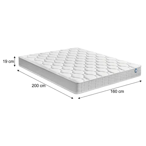 Matelas mousse 160x200 cm BULTEX EXACT 3 ép.19 cm