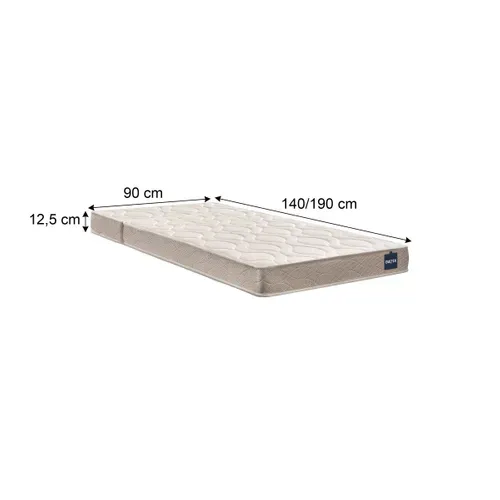 Matelas mousse 90x190 cm BULTEX GRANDIRA évolutif ép.14 cm