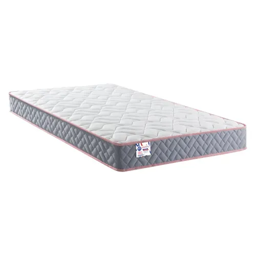 Matelas ressorts 90x190 cm MERINOS LEVE TARD ép.22 cm