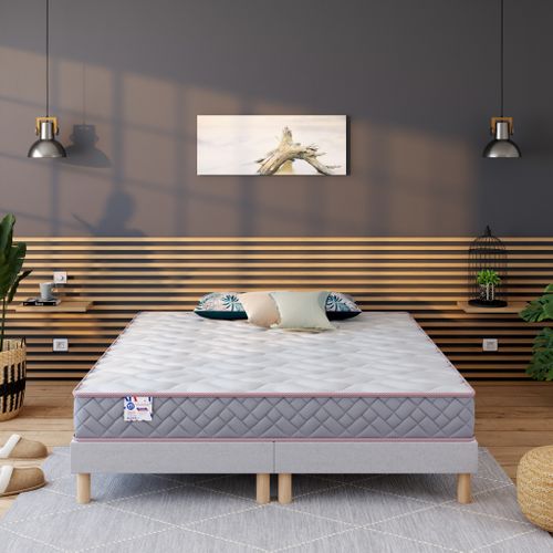 Matelas ressorts 180x200 cm MERINOS LEVE TARD ép.22 cm vue d'ambiance 1