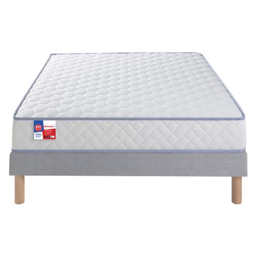 Matelas + sommier 140x190 cm MERINOS INSEPARABLE 3 vue de face