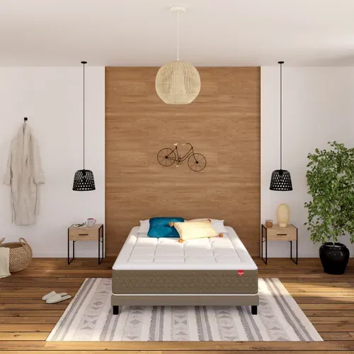 Matelas ressorts 140x190 cm avec mémoire de forme NEREIDE ép.28 cm vue d'ambiance 1