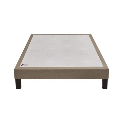 Sommier bronze 160x200 cm EPEDA BIEN-ETRE tissu vue de face