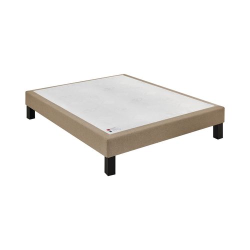Sommier bronze 160x200 cm EPEDA BIEN-ETRE tissu vue 3/4