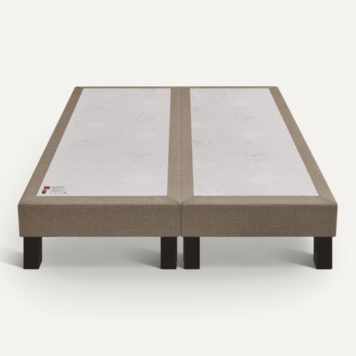 Sommier bronze 2x90x200 cm EPEDA BIEN-ETRE tissu vue de face