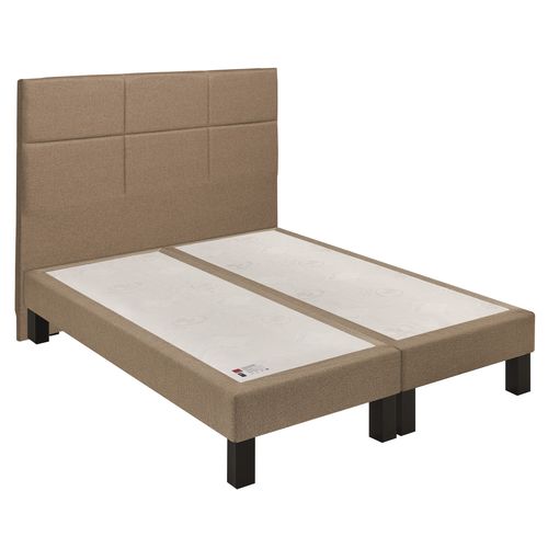Sommier bronze 2x90x200 cm EPEDA BIEN-ETRE tissu