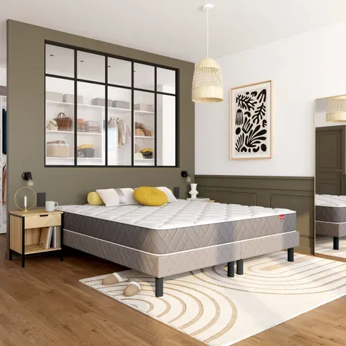 Matelas ressorts 200x200 cm EPEDA BOMBA TOP ép.22 cm vue d'ambiance 1