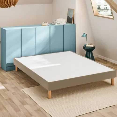 Sommier Déco Tapissier Vigoroso Moka 160x190