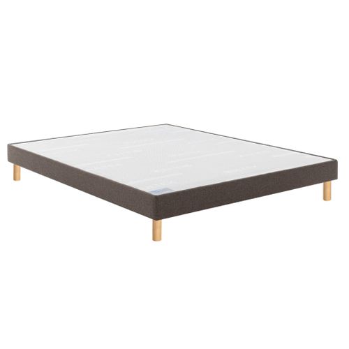 Sommier Déco Tapissier Vigoroso Marron 160x200