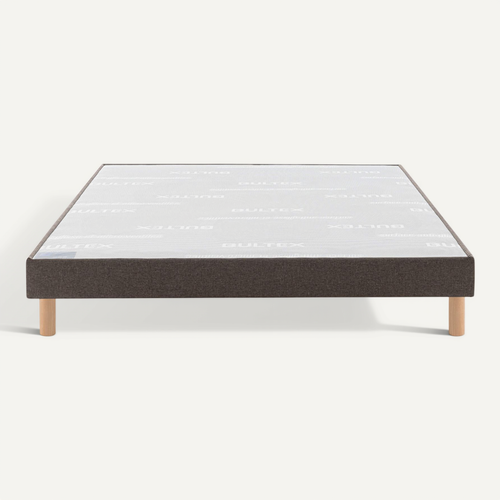 Sommier Déco Tapissier Vigoroso Marron 160x200