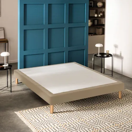 Sommier Déco Tapissier Mediano Moka 120x190