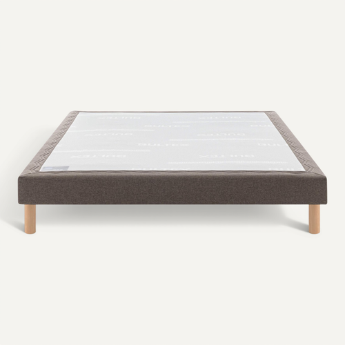 Sommier Déco Tapissier Mediano Marron 150x190