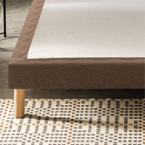 Sommier Déco Tapissier Mediano Marron 2x80x200