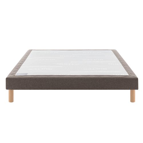 Sommier Déco Tapissier Mediano Marron 2x80x200