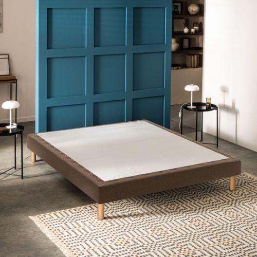 Sommier Déco Tapissier Mediano Marron 2x80x200