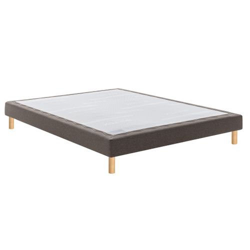 Sommier Déco Tapissier Mediano Marron 2x80x190