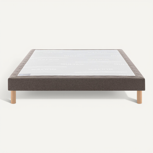 Sommier Déco Tapissier Mediano Marron 2x80x190