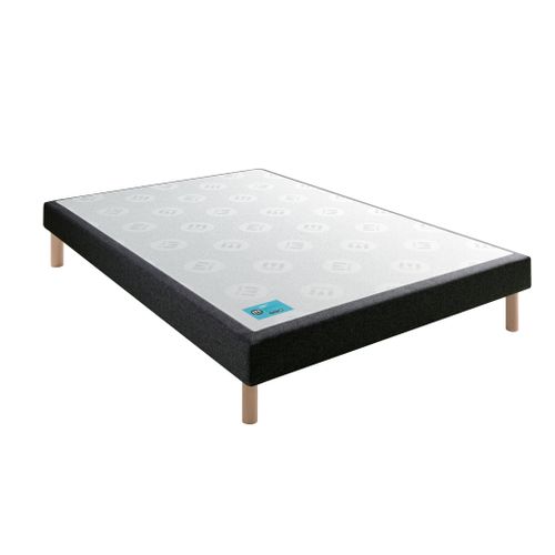 Sommier Tapissier Pencil Medium Velours Nuit 100x200