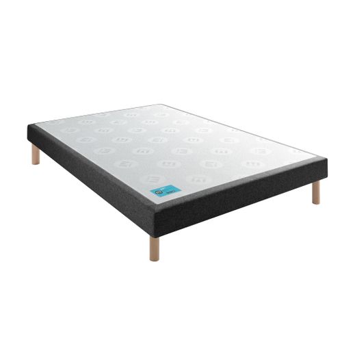 Sommier Tapissier Pencil Medium Gris Anthracite 140x190