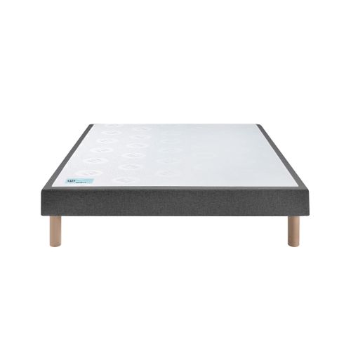 Sommier Tapissier Pencil Medium Gris Anthracite 160x200