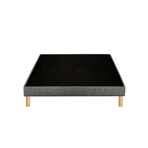 Sommier Déco Tapissier Unic Gris 160x190