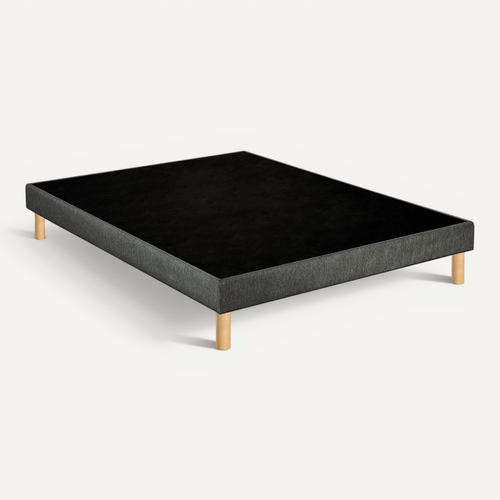 Sommier Déco Tapissier Unic Gris 160x190