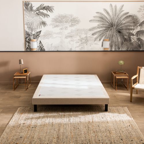 Sommier Confort Ferme Nature Chenillé Lin 80x200