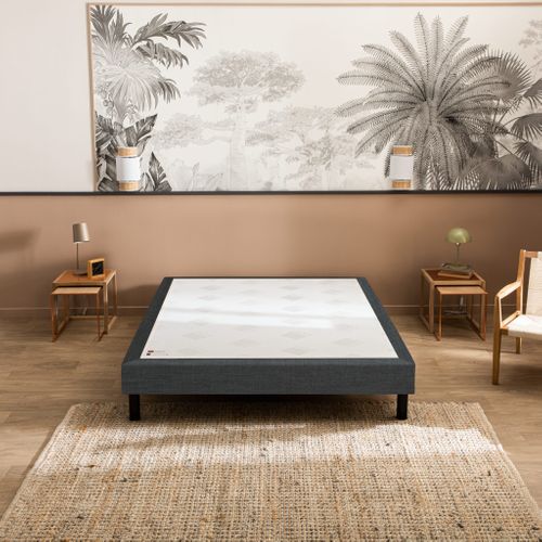 Sommier Confort Médium Nature Chenillé Gris 150x190