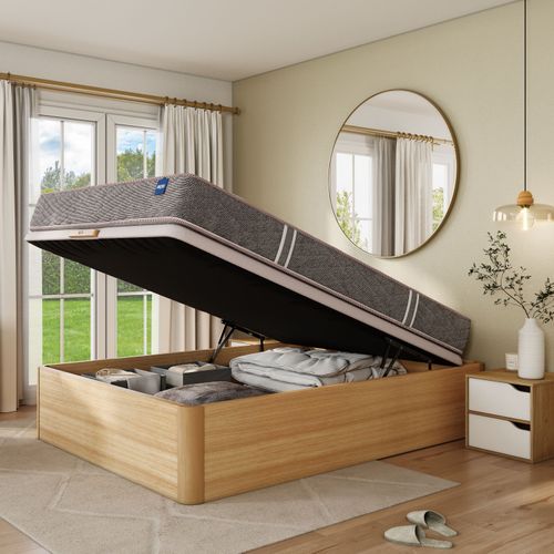 Sommier coffre 140x190 cm BULTEX INGENIEUX chêne