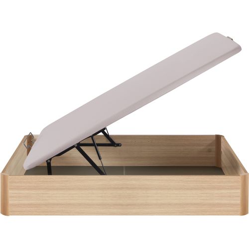 Sommier coffre 140x190 cm BULTEX INGENIEUX chêne vue 3/4