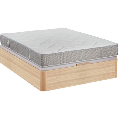 Sommier coffre 140x190 cm BULTEX INGENIEUX chêne