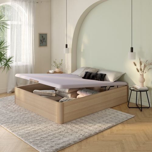 Sommier coffre 160x200 cm BULTEX INGENIEUX chêne