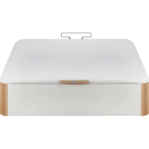 Sommier coffre 140x190 cm BULTEX INGENIEUX blanc vue de face